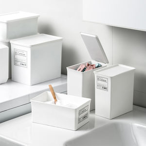 Organizadores para el Hogar al por Mayor, Caja de Almacenamiento Apilable para Detergente, Contenedor de Plástico con Tapa para Artículos Diversos - Product Image 6