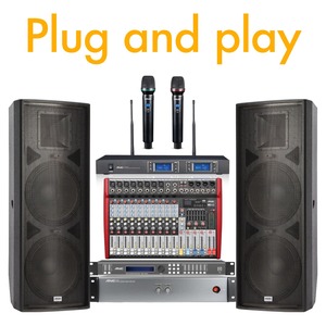 Potente Sistema de Sonido para Escenarios, Altavoces PA de 15 Pulgadas y 600 W para Discotecas y Bares, Mezclador Inalámbrico para Eventos y Fiestas, Sistema de Sonido PA de Alta Resolución para Discotecas - Product Image 2