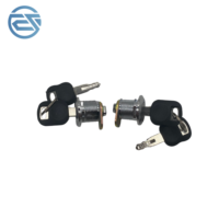 Cylindre de serrure de porte latérale d'excavatrice E306 E307 E320 E324 E329 E330 E336 E, cylindre de serrure de couvercle latéral, pièces de machines de construction
