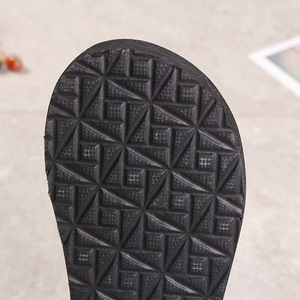 <span class=keywords><strong>Tongs</strong></span> plates tendance pour femmes, couleur unie, semelle épaisse, <span class=keywords><strong>noires</strong></span>, décontractées, simples, pour l'été - Product Image 4