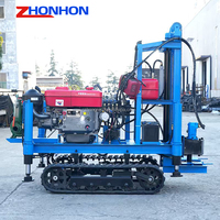Mini-foreuse rotative 50M 100M 120M 150M, petite plateforme de forage de puits d'eau portable sur chenilles