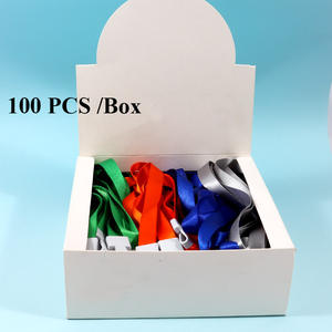 Suministros escolares Foska, cordones de poliéster separables de seguridad de varios colores con Clips de PVC para sujetar tarjetas para colgar llaves - Product Image 6