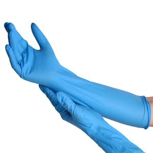 Sarung tangan pemeriksaan medis sarung tangan nitril bedah Gynaecological bebas lateks atas siku - Product Image 1