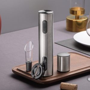 4 trong 1 điện corkscrew có thể sạc lại thép không gỉ điện rượu vang Opener với USB Cáp lá cắt cho những người yêu thích rượu vang - Product Image 6