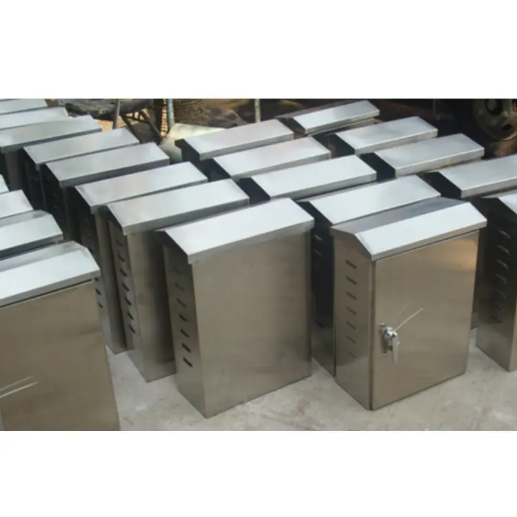 Boîtier électrique en acier inoxydable, casier de jonction étanche pour l'extérieur, boîte métallique, vente en gros, usine chinoise