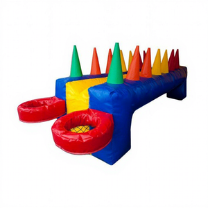Juegos inflables comerciales para exteriores, 2 jugadores, juegos de carnaval, inflables Air Racers para fiestas al aire libre - Product Image 1