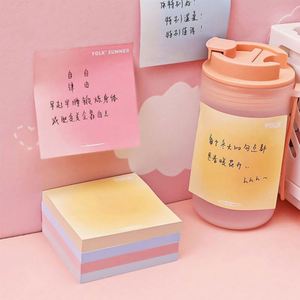 กระดาษโน้ตน่ารักแบบมีกาวในตัว โพสต์โน้ต โปรโมชั่นพิเศษ โลโก้สั่งทำได้ ชุดสีต่างๆ กระดาษโน้ตแบบติดเอง แผ่นบันทึกข้อความแบบง่าย - Product Image 2