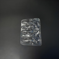 Boîtes en plastique transparentes personnalisées, emballage en blister transparent pour leurres de pêche, blister en PET, leurres souples en blister