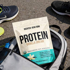 דל moq נמוך עשיר בחומצות אמינו שרשרת מסועפות צמח חלבון עם אבקת חלבון טבעונית באיכות הטובה ביותר - Product Image 3