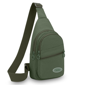 Sac de poitrine unisexe en polyester avec fermeture éclair, sac bandoulière décontracté pour usage quotidien, design multi-poches coloré, sacs de poitrine imperméables pour hommes - Product Image 2