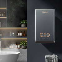 Chauffe-eau électrique sans réservoir puissant 220V, commande tactile, écran LED, débit élevé, économie d'énergie, montage mural, usage domestique et hôtelier