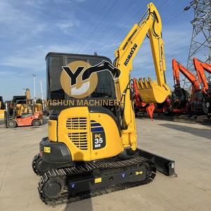 100% Original usado excavadoras sobre orugas máquina <span class=keywords><strong>3</strong></span>.5ton segunda mano Mini Komatsu PC30 35 excavadora para la venta - Product Image 2