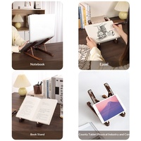 Support pour ordinateur portable, base de dissipation thermique suspendue, rehausseur de bureau, rangement vertical créatif, étagère en bois de bambou pliable et mobile