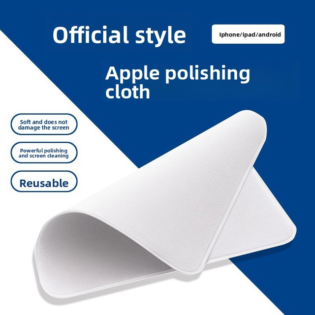 Square TikTok Suitable Apple iPhone Mobile Phone Polishing Cloth for iPad Watch Tablet Display Screen Cleaning