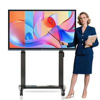 Новая 86-дюймовая интерактивная электронная доска 4K FHD с поддержкой 40 точек касания, Android 14, для бизнеса и использования в классах