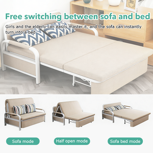 Sofá Cama Multiusos Ahorrador de Espacio, <span class=keywords><strong>Silla</strong></span> Plegable de Tela, Sofá Cama con Estructura Metálica para Sala de Estar - Product Image 2