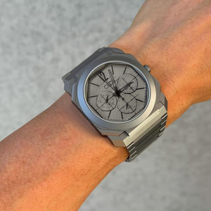 Montre à quartz grise pour homme CILOA, personnalisable, élégante, de haute qualité, étanche, cadeau de luxe léger, style vintage, aiguilles, 40 mm - Product Image 4