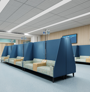 Medical Transfusion IV Infusion <b>Chair</b> Hospital Clinic Modern Foldable <b>Wheeled</b> Adjustable Furniture - Product Image 1