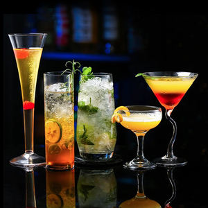 كوب عصير مطعم مصنوع يدويًا ، شكل فريد من نوعه ، كوكتيل مارتيني ، زجاج كريستال لحفل الزفاف - Product Image 2