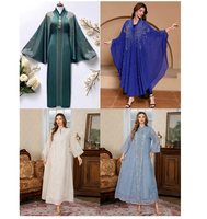 Robe longue décontractée pour femme 2026, style musulman, longueur cheville, manches longues, en polyester, pour Ramadan, Dubaï, soirée, Jalaabiya, robe arabe