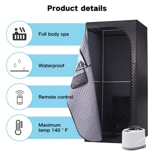 <span class=keywords><strong>Sauna</strong></span> portable pliable moderne en acrylique à prix avantageux, pour une utilisation à domicile, spa complet du corps, vapeur humide intérieure, salon - Product Image 5