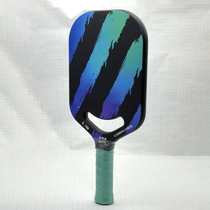 YihengPortable Pickleball Paddle Blue Design Air Dynamics 16mm Fibra de carbono Núcleo de nido de abeja Termoformado Entretenimiento sin marco - Product Image 6