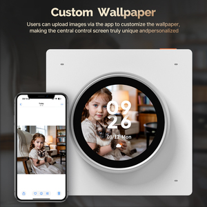 Nuevo Panel de Control Inteligente para el Hogar con Pantalla Táctil Giratoria Tuya, WiFi, Control por Voz Alexa Integrado y Fondo de Pantalla Personalizable - Product Image 3