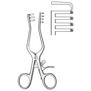 Écarteur chirurgical Weitlaner 20 cm / 8 pouces, dents 3:4, auto-retenant, en acier inoxydable, instrument médical - Product Image 1
