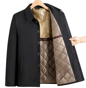 Veste matelassée chauffante en graphène pour <span class=keywords><strong>homme</strong></span>, col boutonné/fermeture éclair, veste d'hiver chaude, Sehe Fashion - Product Image 1