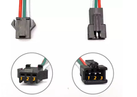 Personnalisé 3 broches JST ConnectSM ou 15cm fil câble Pigtail Plug mâle femelle adaptateur pour LED bande éclairage DC Electron 2A accessoires