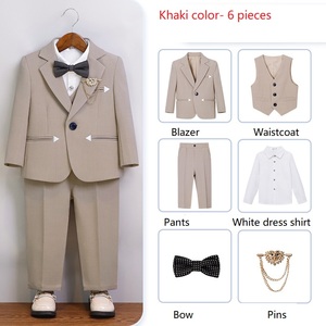Wholesale Slim Fit <strong>Wedding</strong> <strong>Suit</strong> 3 Pieces Blazer+Pants+Vest Set Fashion Performance/Party Wear for <strong>Boys</strong> - Product Image 6