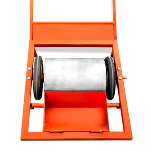 Iron filings steel shot and steel sand trolley with strong magnetic drum for recycling and manual cleaning