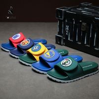 Claquettes pour hommes 2026 Coupe du Monde de Football Brésil Argentine, antidérapantes, pour la maison et les loisirs, personnalisables
