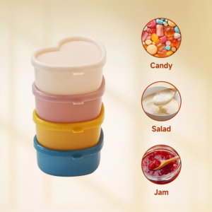 8 Piece Mini hình trái tim đa mục đích gia vị container Set lưu trữ nhỏ hộp - Product Image 4