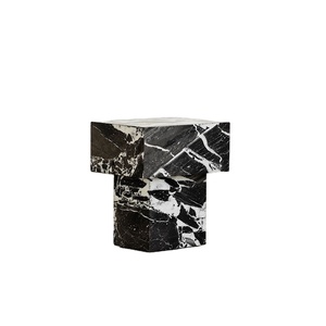 Table d'appoint en marbre naturel de luxe léger, design moderne et personnalisé, table de <span class=keywords><strong>chevet</strong></span> carrée en marbre naturel - Product Image 1