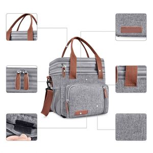 Sac isotherme de pique-nique portable à double couche de grande capacité imperméable pour la pêche en plein air avec logo personnalisé - Product Image 5