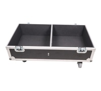 BRAVO Boîte de haut-parleur bidirectionnelle personnalisée Flight Case avec roues
