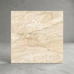 Dyna Beige 600x600mm Polished Porcelain Tiles 60x60cm Glossy Marble Look 2x2 ft Flooring Ceramic Tiles Cement Effect - Product Image 1