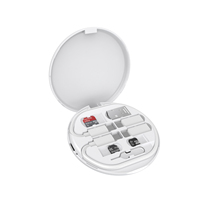 Kit de Adaptador de Carga USB Multifunción 6 en 1, Kit de Adaptador de Viaje, Bandeja, Juego de Cables de Datos para Viajar