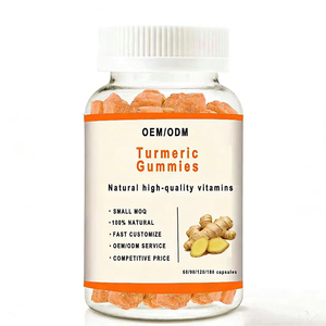 Suplementos Alimenticios Lytam OEM, Gomitas Veganas de Cúrcuma, Jengibre y Curcumina - Product Image 1
