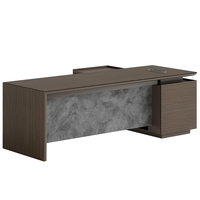 Bureau en L en gros, mobilier de bureau en bois pas cher, bureau d'ordinateur moderne pour dirigeant, PDG, cadre