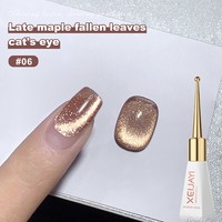 XEIJAYI Gel UV pour ongles effet œil de chat neutre et uni, flacon sceptre, à retirer par trempage, pour salon de beauté, 10ML, vernis à ongles gel œil de chat