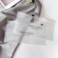 Bolsa personalizada con logotipo impreso, bolsa de embalaje de plástico esmerilado de Pvc, bolsas con cremallera, bolsas y estuches de cosméticos al por mayor