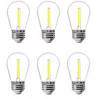 Ampoule LED de remplacement pour guirlande lumineuse de festival S14 120V E26 2600K 0.5W et 0.8W, ampoule en plastique pour guirlande lumineuse