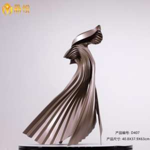JingYue Sculpture de décoration abstraite imprimée en 3D personnalisée Artisanat en résine fait à la main pour le salon Hôtel Villa <span class=keywords><strong>Club</strong></span> Décor - Product Image 3