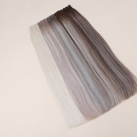 Extensions de cheveux Genius Weft, double trame, 100% cheveux humains Remy vierges européens, couleur blonde Genius.