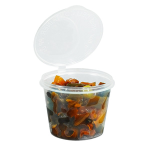 Disposable Sauce Cups Round <b>Plastic</b> Condiment <b>Containers</b> For Takeout Dipping Sauce Storage - Product Image 2