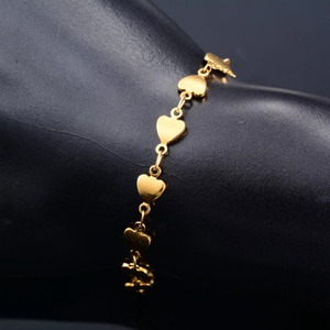 Bracelet Chaîne Cœur Délicat pour Femme en Acier Inoxydable, Bracelet de Cheville pour Dames et Filles, Bijou Cadeau, Accessoires - Product Image 5