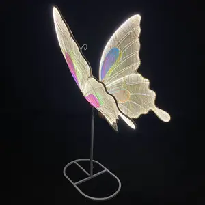 LED Butterfly Wedding Ceiling Decoration Glow In The Dark Movable Butterfly Road Guide Centerpieces Arrangement