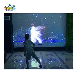 Kinect ในร่ม3D การเหนี่ยวนำร่างกายมนุษย์กับเกมเต้นรำแบบเรียลไทม์โปรเจ็กเตอร์แบบโต้ตอบติดผนัง